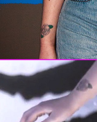 Flower Tattoo on Iggy Azalea’s Wrist (Now Covered-Up)
