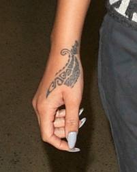 Rihanna's Hand Tattoo