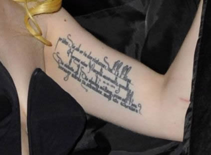 Inner Arm Tattoo Writing