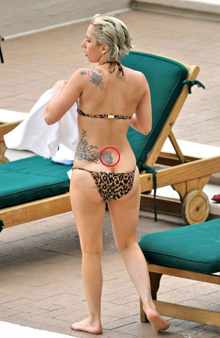 Lady Gaga Treble Clef Tattoo