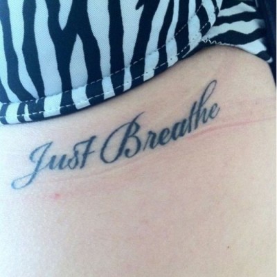 Miley Cyrus’ Just Breathe Tattoo