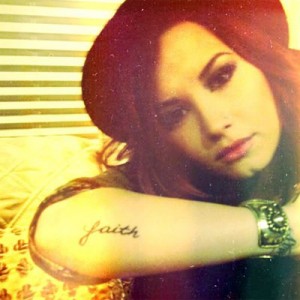 Demi Lovato Faith Tattoo