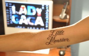 Lady Gaga Fan Little Monsters Tattoo