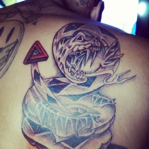 Chris Brown Snake Tattoo
