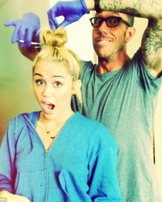 Did Miley Cyrus’ Inked-Up Hairdresser Inspire Her Tattoos and New ‘Do?