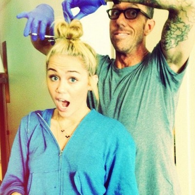 Did Miley Cyrus’ Inked-Up Hairdresser Inspire Her Tattoos and New ‘Do?