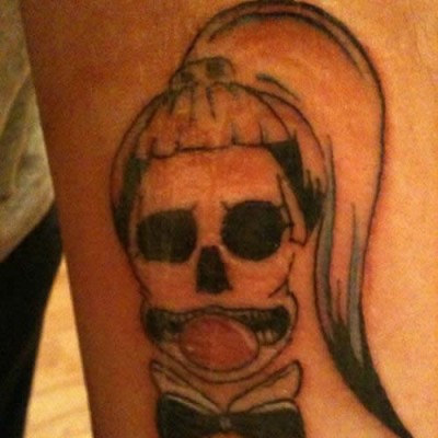 5 Super Cute “Born This Way” Skull Tattoos on Lady Gaga Fans