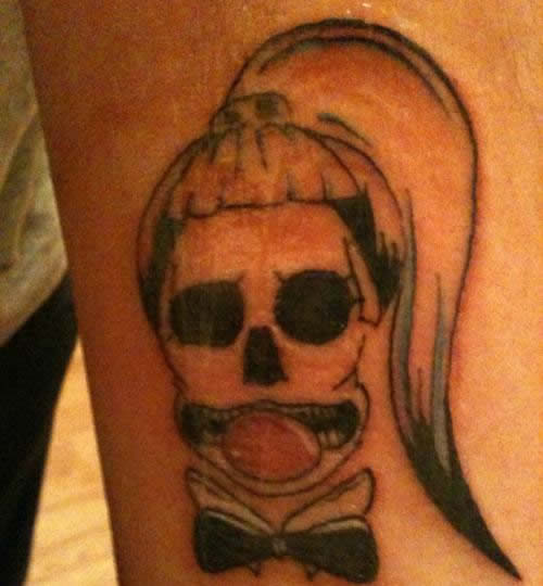 5 Super Cute “Born This Way” Skull Tattoos on Lady Gaga Fans
