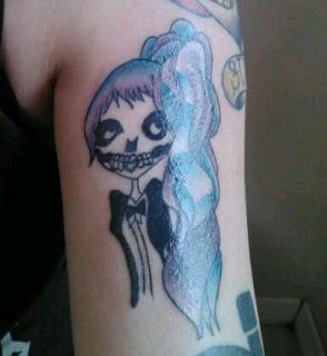 Lady Gaga Fan Skull Tattoo