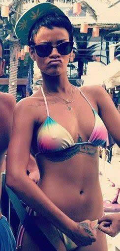Rihanna's Chest Tattoo