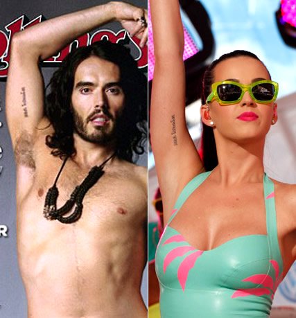 katy perry russel brand tattoo