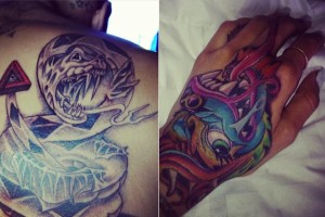 Chris Brown and Karrueche Tran Matching Tattoos
