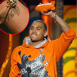 Chris Brown Joyce Wrist Tattoo