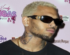 Chris Brown Woman Neck Tattoo