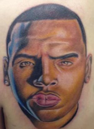 U.K. Man Gets Chris Brown’s Face Tattooed on His Back