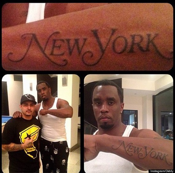 Diddy Shows New York Some Love With New Tattoo