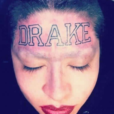 Die-Hard Drake Fan Gets Insane Forehead Tattoo