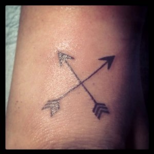 Miley Cyrus Arrows Tattoo