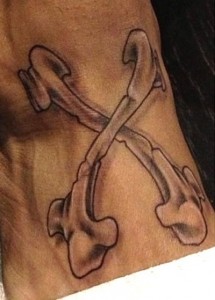 Chris Brown X Foot Tattoo