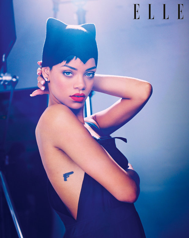 Rihanna Reveals Real Meaning Behind Controversial Gun Tattoo In Elle