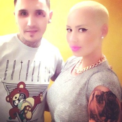 Amber Rose Debuts HUGE Arm Tattoo of Her 2 Dogs