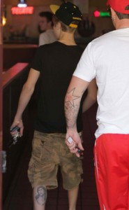 Jesus Tattoo on Justin Bieber’s Leg