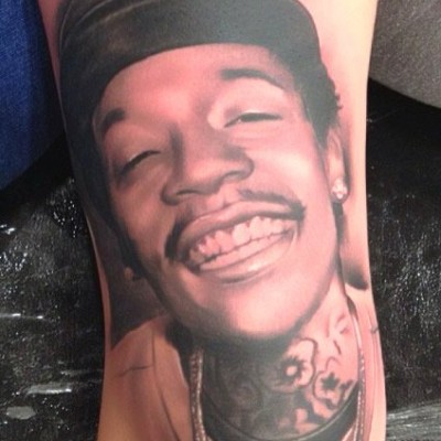 Amber Rose Gets Inked With Hilarious Tattoo of Wiz Khalifa’s Face