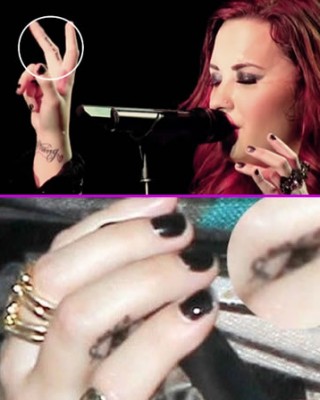 Demi Lovato Reveals Funny Reason for Getting Finger Tattoos