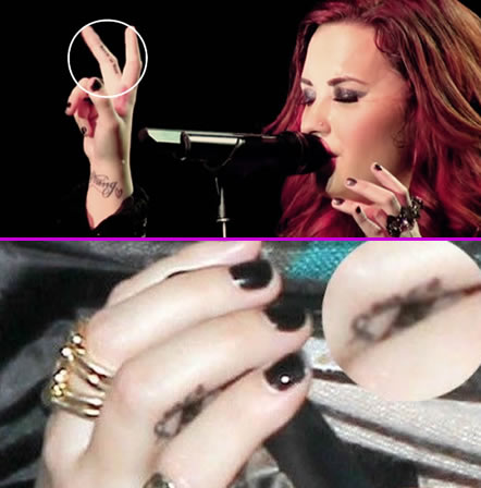 Demi Lovato Reveals Funny Reason for Getting Finger Tattoos