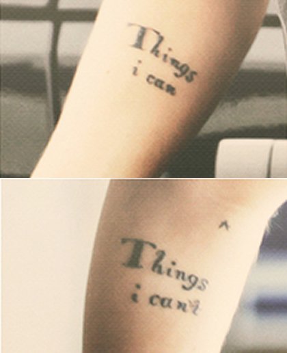 Harry styles tattoo things i can