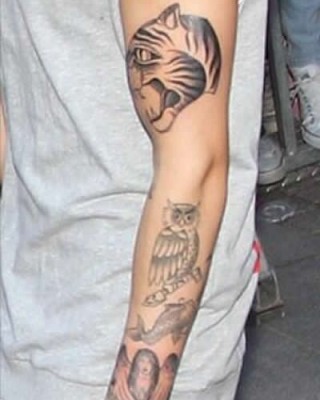 Justin Bieber’s Tiger Arm Tattoo