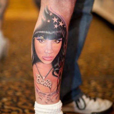 3 Ridiculous Portrait-Style Nicki Minaj Fan Tattoos