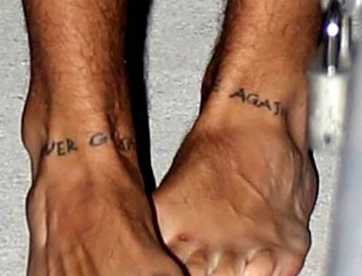 Harry Styles Foot Tattoos