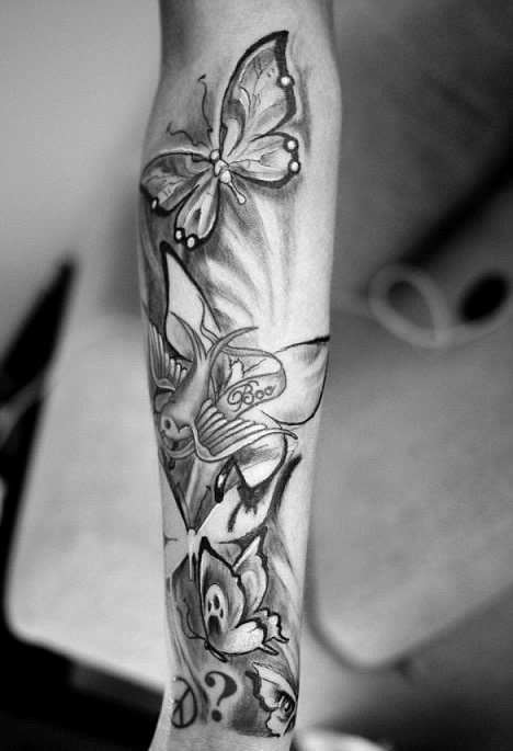 Cher's Lloyd's Large Butterflies Arm Tattoo- PopStarTats