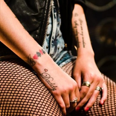 Cher Lloyd’s Playing Card Suits Tattoo