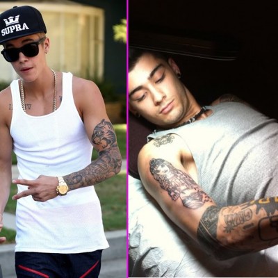 Tattoo Face-Off: Justin Bieber & Zayn Malik’s Sleeve Tats – Whose is Better?