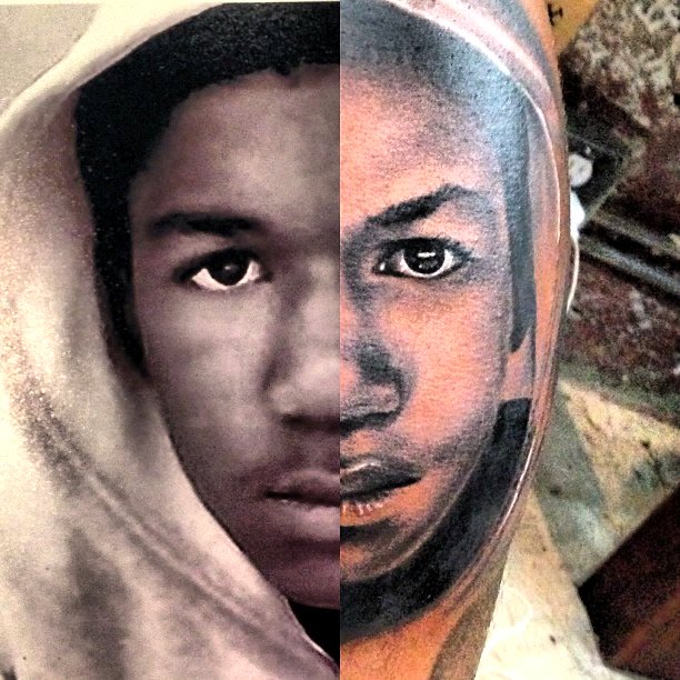 The Game Gets Iconic Trayvon Martin Tattoo Inked on His Leg