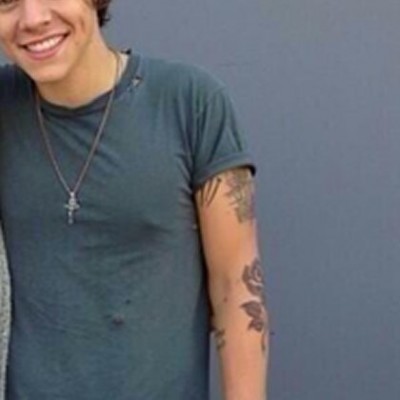 Harry Styles Adds a Giant New Rose Tattoo to His Arm