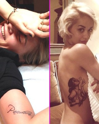 BFFs Rita Ora and Cara Delevingne Get Inked Together in NYC