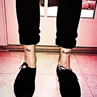 Louis Tomlinson’s Two Screws and “The Rogue” Ankle Tattoos