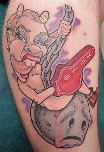 This Miley Cyrus “Wrecking Ball” Fan Tattoo is Ridiculous…and Hilarious