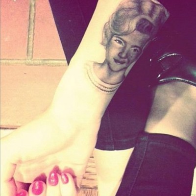 Miley Cyrus Pays Tribute to Grandma with Awesome Portrait Tattoo on Her Arm