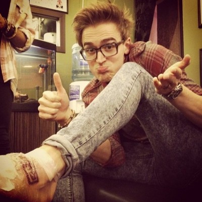 Tom Fletcher’s Foot Tattoo is Totally McBusted…