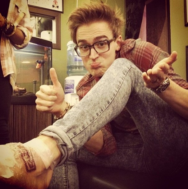 Tom Fletcher’s Foot Tattoo is Totally McBusted…