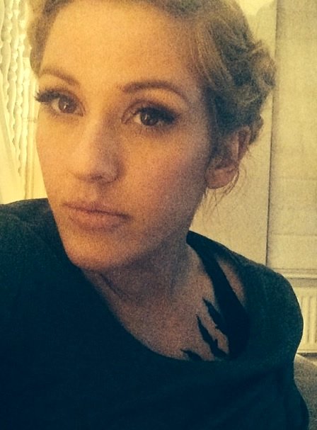 Ellie Goulding Gets Blackbirds Tattoo Tribute to “Divergent” Movie-  PopStarTats