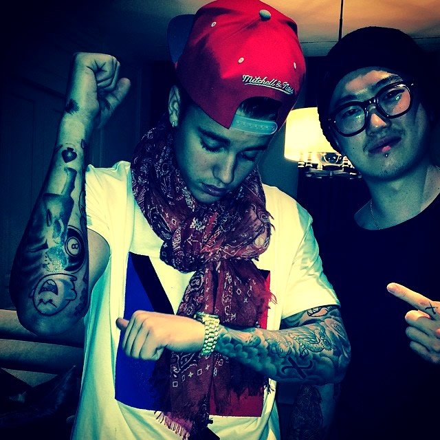 Justin Bieber Adds Close to a Dozen New Tattoos to His Half-Sleeve