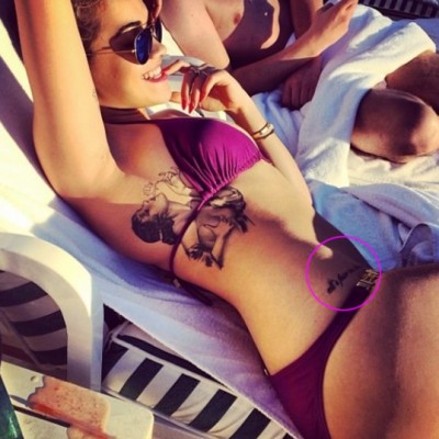 Rita Ora’s “All’s Fair in Love and War” Hip Tattoo