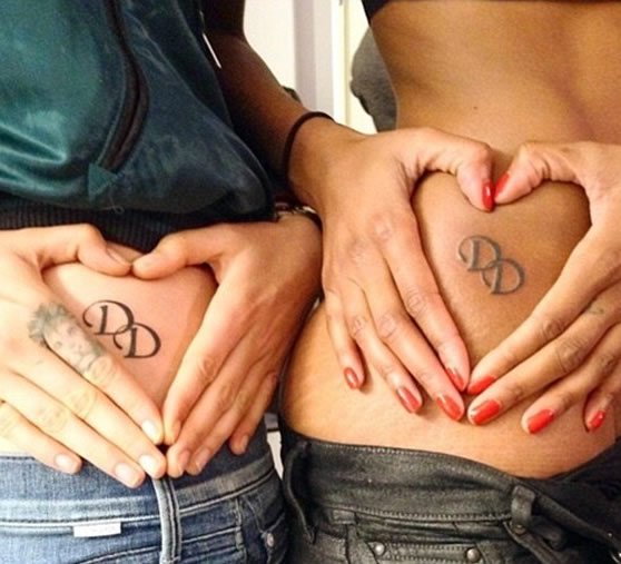 Cara Delevingne and Jourdan Dunn Get Matching “DD” Initial Tattoos