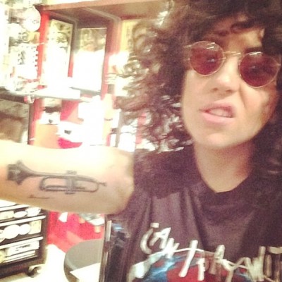 Lady Gaga Rocks New Trumpet Arm Tattoo Inspired by Tony Bennett Sketch