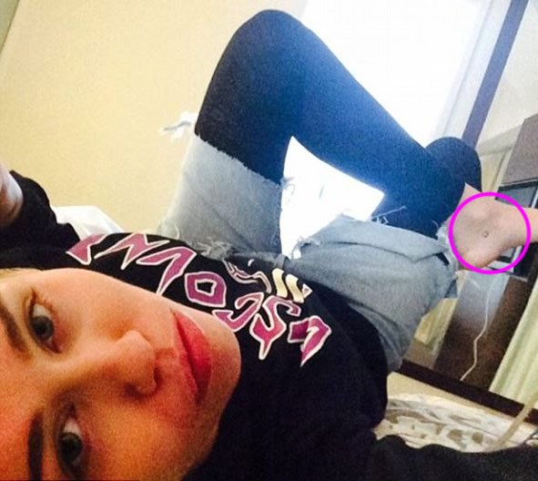 Miley Cyrus Gets New Friendship Ankle Tattoo Inked by Her Assistant!